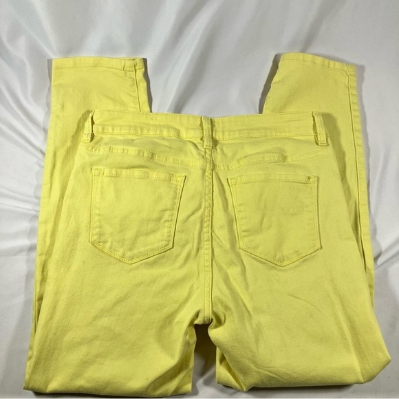 NYDJ Bright Yellow Lift Tuck Technology Ankle Jeans Womens Size 8 - Picture 8 of 9